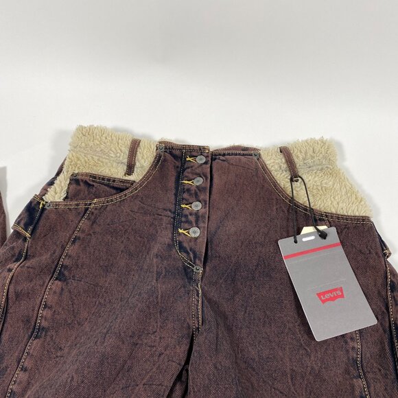 LEVI'S x KIKO KOSTADINOV Brown 'Paneled' Jeans - Picture 5 of 10